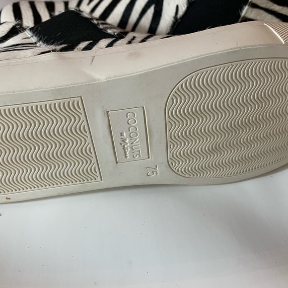 NEW Anthropologie Coconuts by Matisse  High top zebra print sneakers size 7.5 - Picture 7 of 8